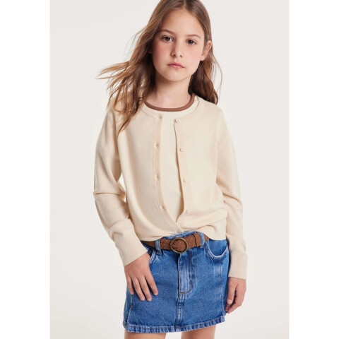 CARDIGAN FEM OFF WHITE