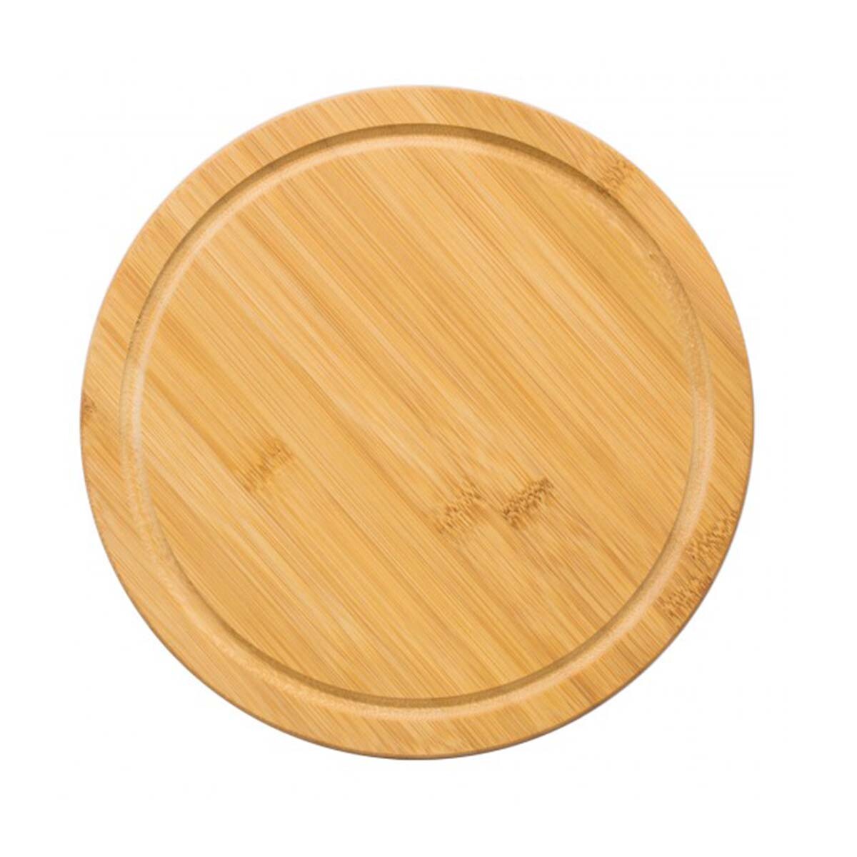 Tabla redonda pizzera de madera 26 x 1.5 cm 