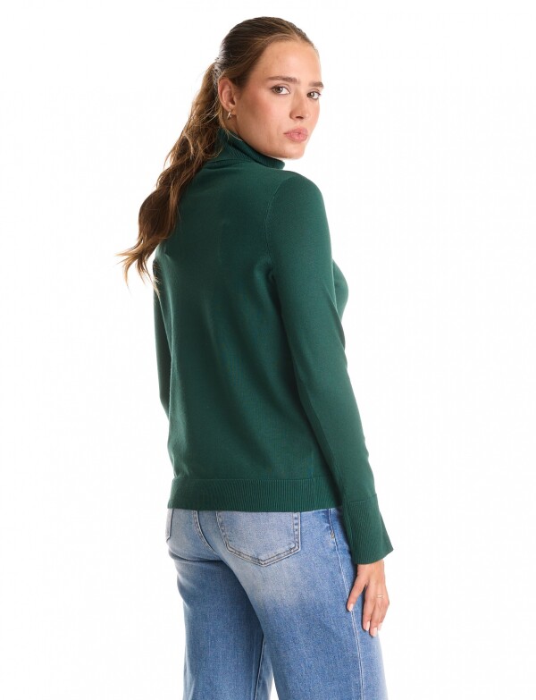 Polera Basica VERDE OSCURO