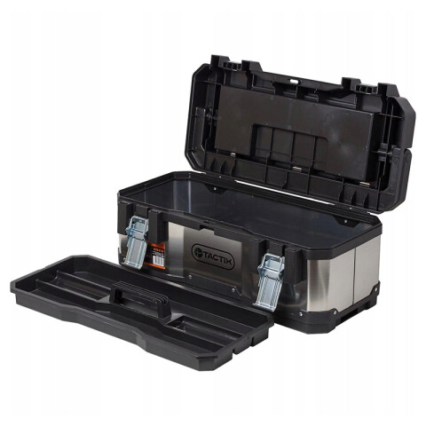 Caja herramientas 23" acero inox. y plástico TT0294