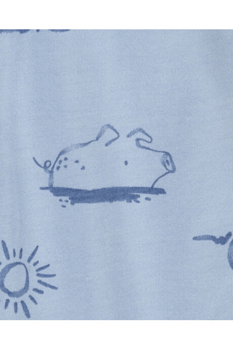 Set tres piezas de algodón, campera, pantalón y body, diseño granja Set tres piezas de algodón, campera, pantalón y body, diseño granja