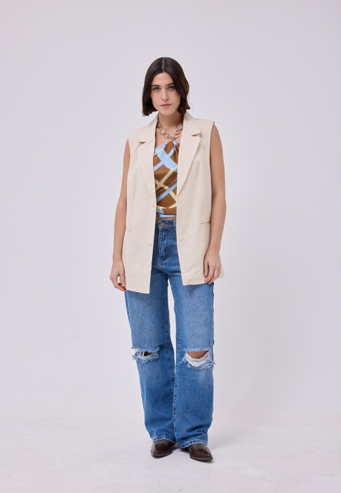 Chaleco Alma Beige