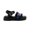 Angus Sandalia Niña Tres Tiras C/ Pulsera Y Hebilla Negro