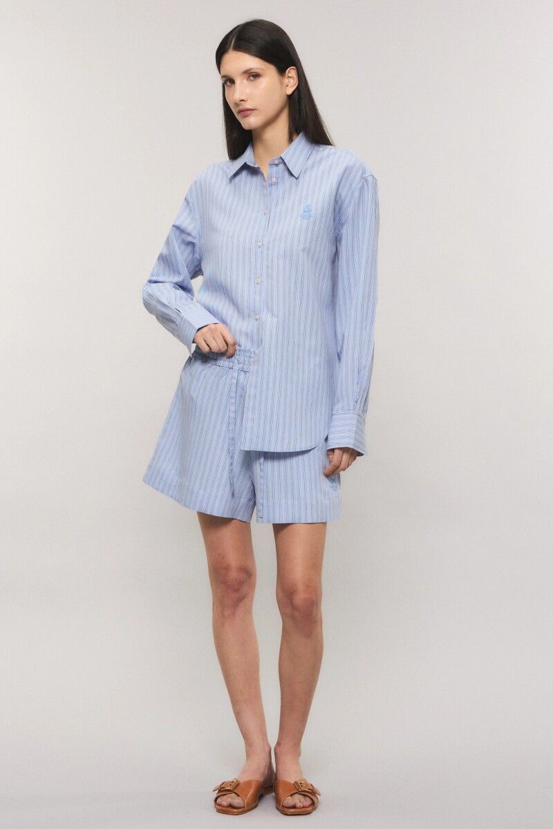CAMISA SAILOR LINE Celeste