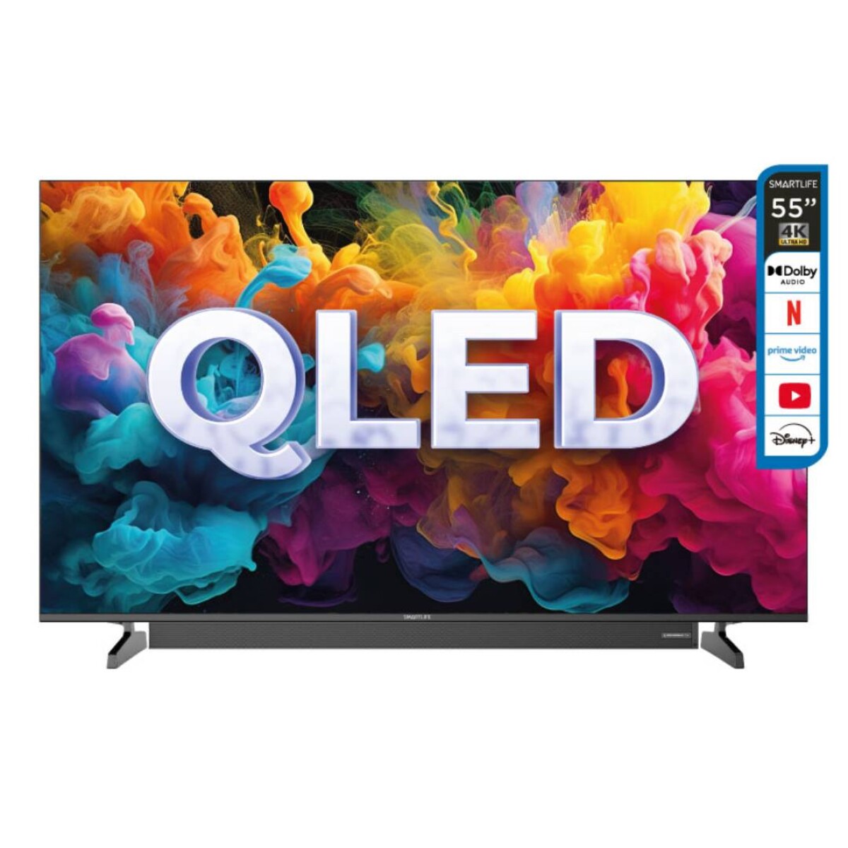 Smart TV Smartlife 55 UHD 4K Con Barra de Sonido - SL-TVQ55T25SB 