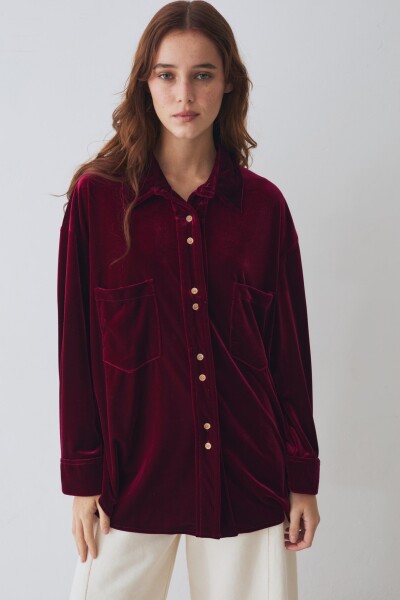 CAMISA BIMBA VELVET Uva