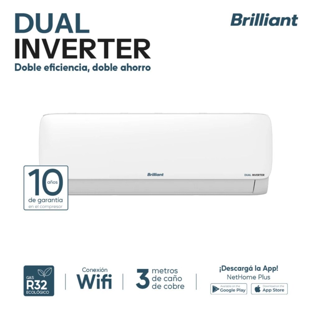 Aire Acondicionado Dual Inverter - Brilliant 24000 Btu Aire Acondicionado Dual Inverter - Brilliant 24000 Btu