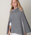 Poncho sand Gris