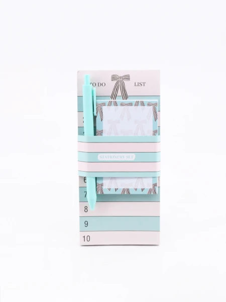 LIBRETA NOTA IMANTADA BLOCK Y LAPICERA VERDE AQUA