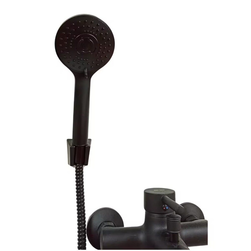 Grifería de ducha Monocomando exterior con transferencia Milano Negro Mate Grifería De Ducha Monocomando Exterior Con Transferencia Milano Negro Mate