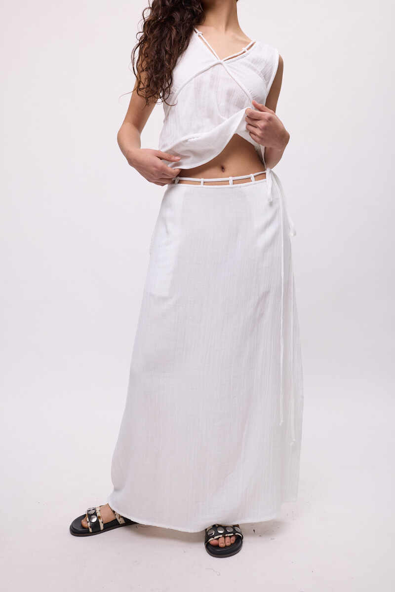 Falda Gonnie Blanco