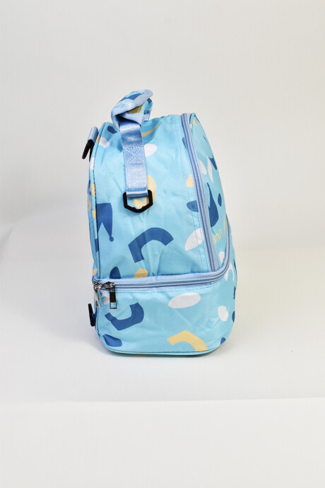 Lunchera Estampada Celeste