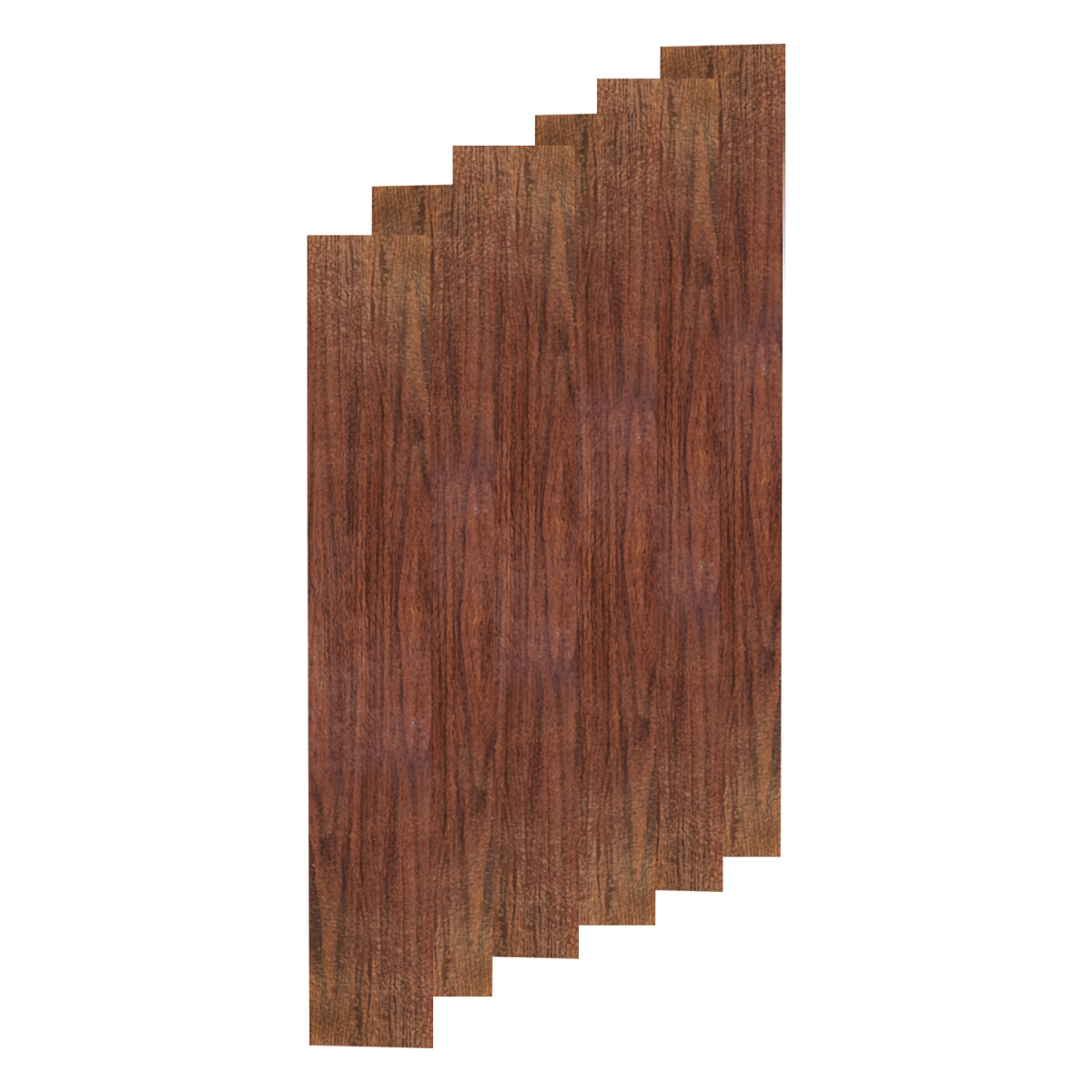 Piso Vinilico Madera Autoadhesivo Tabla De Pegar 2 M2 10 mm® - Variante Color Marron Oscuro 