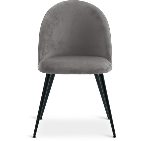 Silla De Comedor Kokkedal Terciopelo Gris