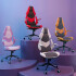 Silla De Oficina Reclinable Con Apoya Brazos (violeta/blanco) SILLA GAMER PL VIOLETA/BLANCO