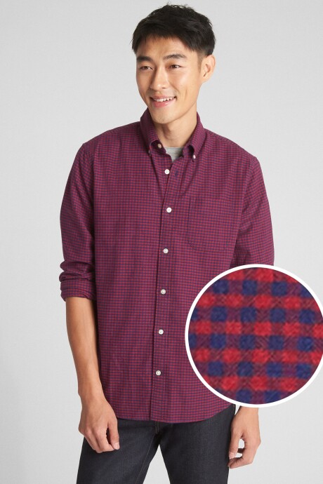 Camisa Oxford Hombre Modern Red 2