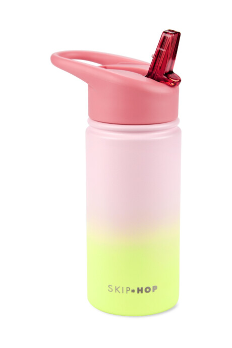 Botella Wander de acero inox. con sorbito, en degradé rosado Botella Wander de acero inox. con sorbito, en degradé rosado