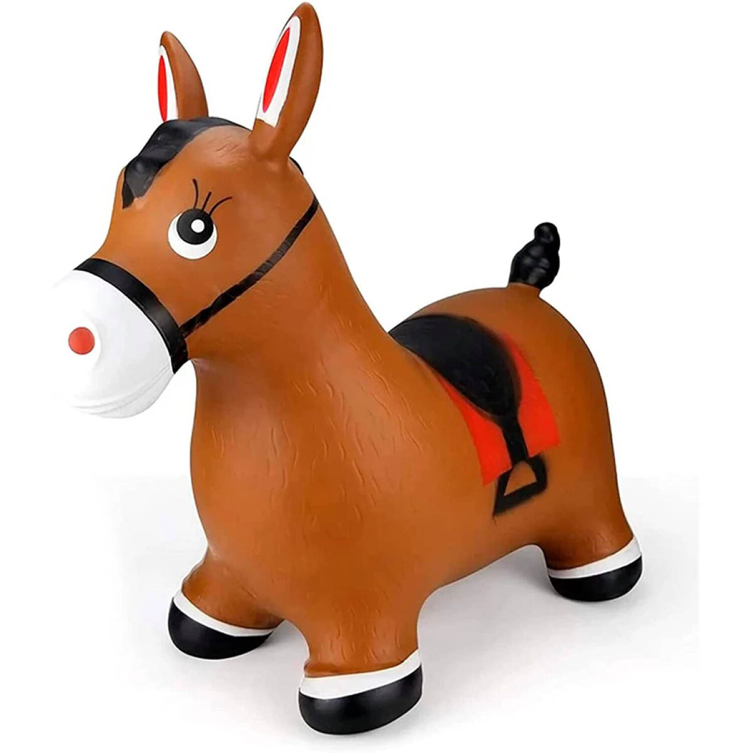 Unicornio Burrito Saltarín Inflable Juguete Sonido Marrón — El