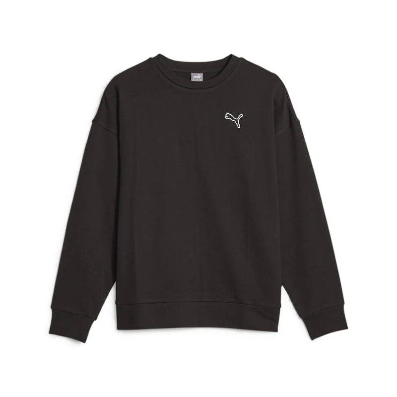 W PUMA BETTER ESSENTIALS CREW TR Negro