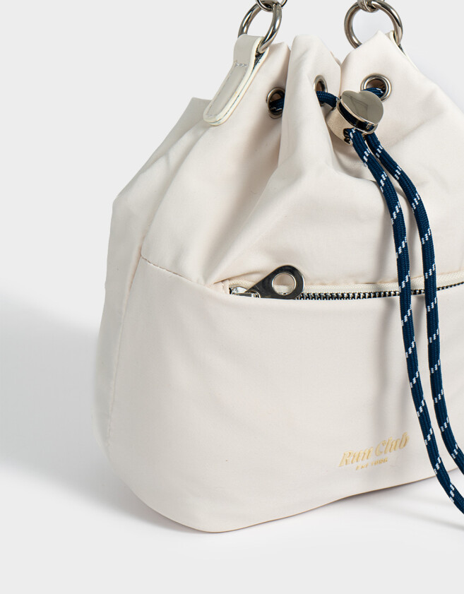 Saca Cartera Mini Saca Deportiva - Blanco Crudo