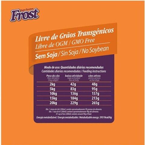 Frost Adulto Raza Pequeña 15kg | Nutrición Completa Frost Adulto Raza Pequeña 15kg | Nutrición Completa