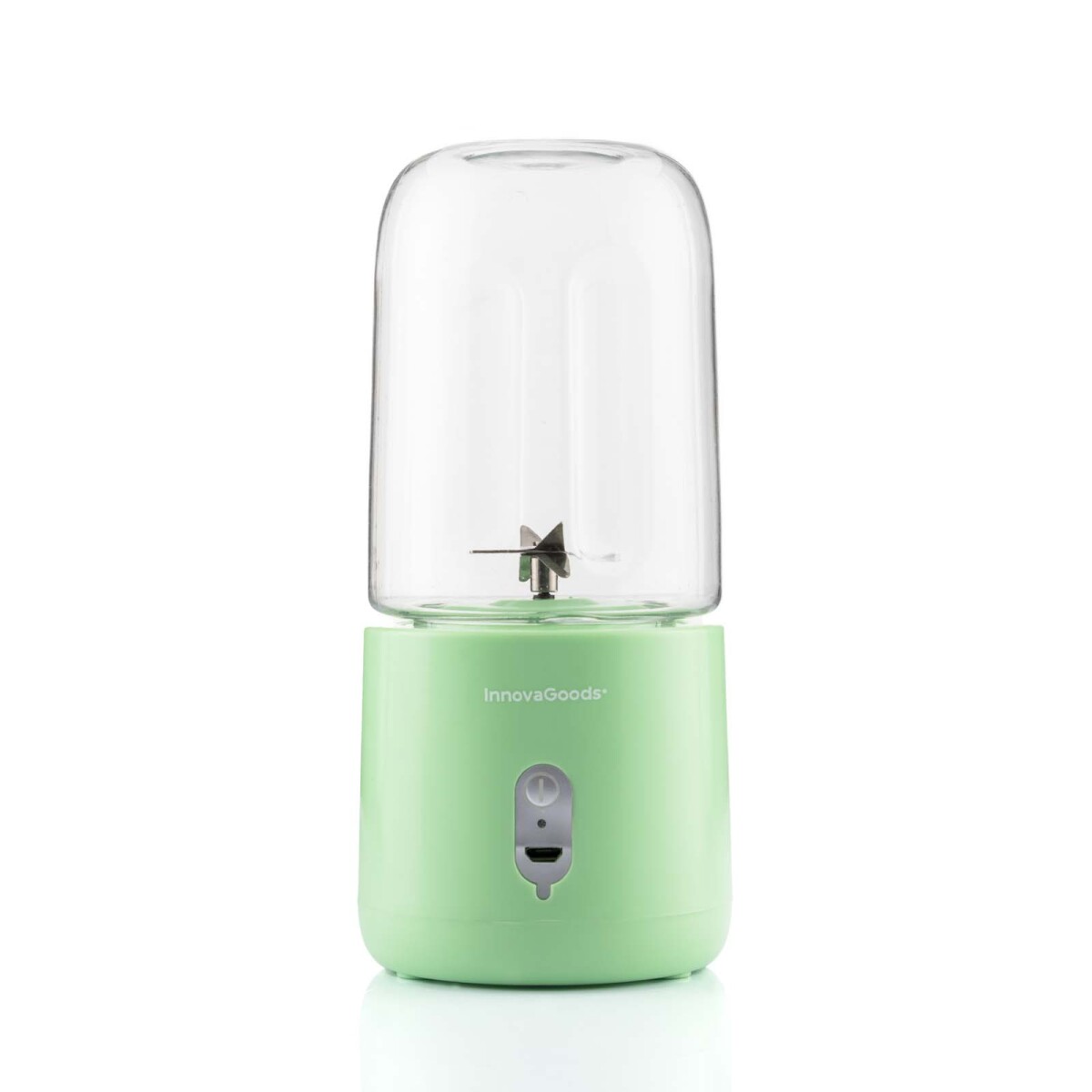BATIDORA PORTÁTIL REC 250ML - ABS-Y-ACERO-INOXIDABLE VERDE INNOVAGOODS 