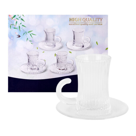 Juego de te de vidrio 12 piezas Juego de te de vidrio 12 piezas