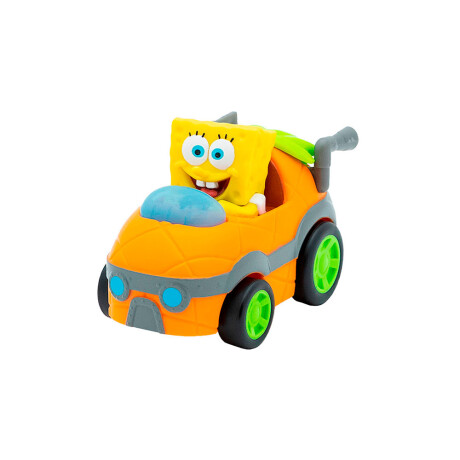 Auto Corredor Bob Esponja 71145 Con Lanzador 3,5" Ub AMARILLO