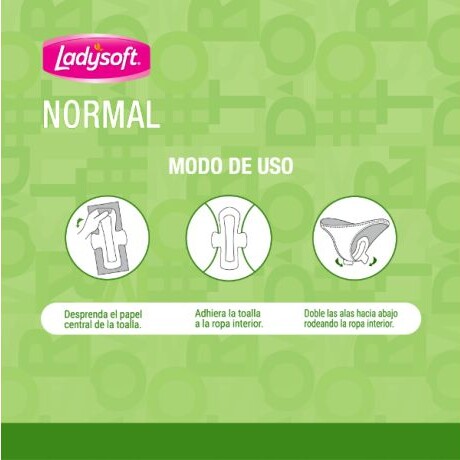 Ladysoft Normal Con Alas Tamaño Suave X16 Ladysoft Normal Con Alas Tamaño Suave X16