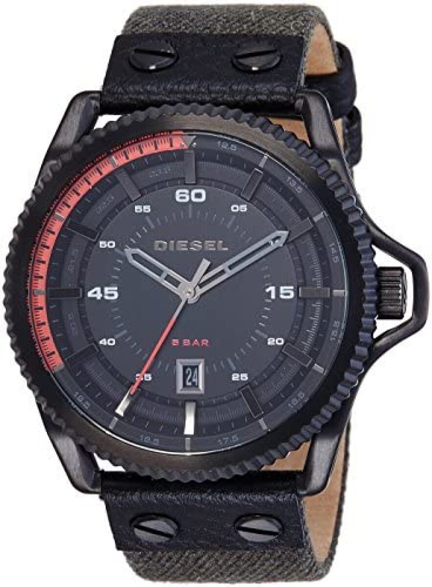 Reloj Diesel Fashion Cuero Negro 