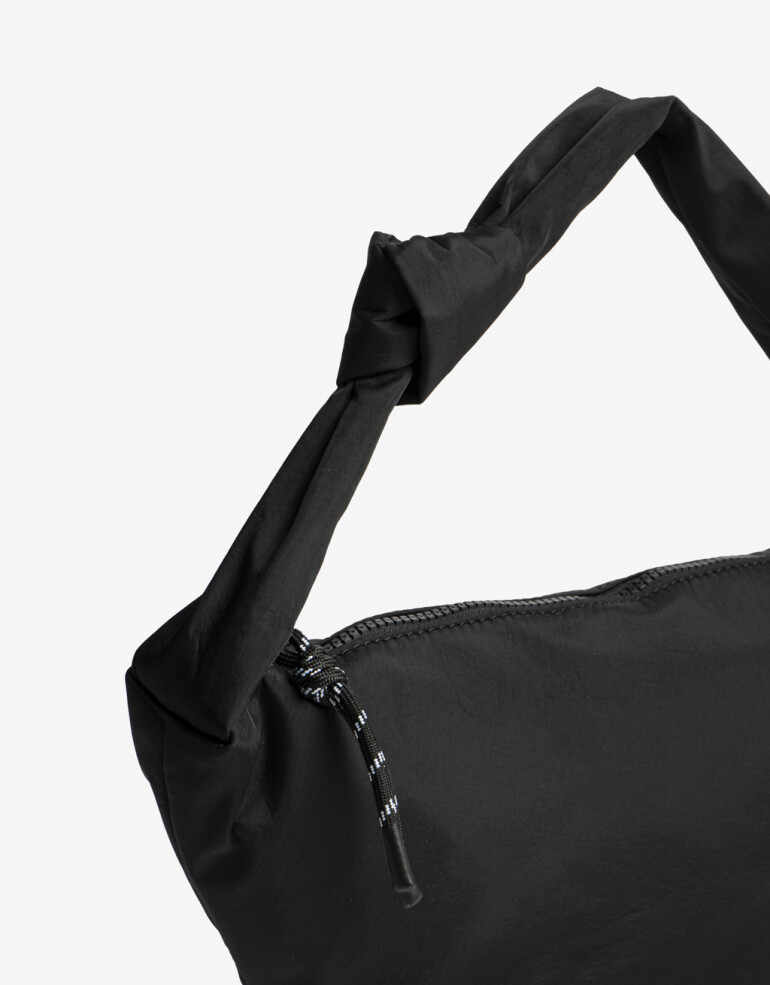 City Nylon Cartera City En Material Reciclado - Negro