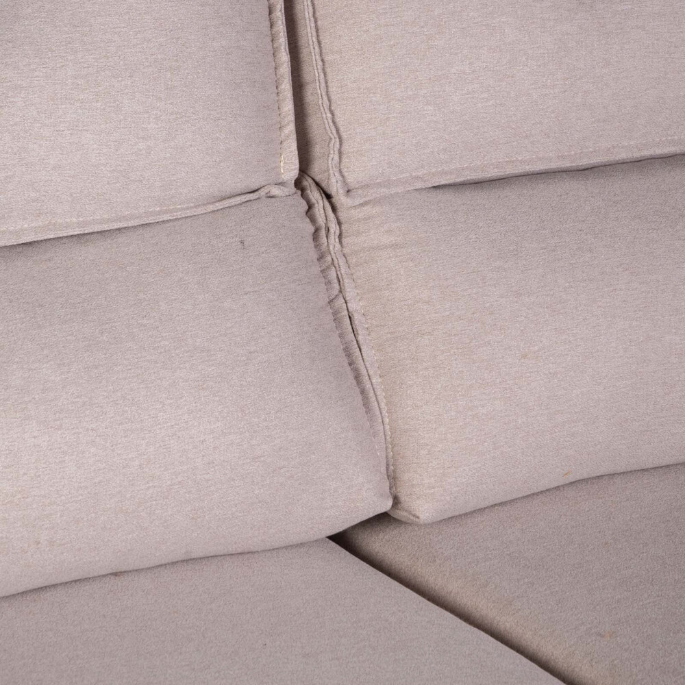 SOFA RETRACTIL 3 CUERPOS TELA NATURAL-BEIGE AMBAR BEIGE