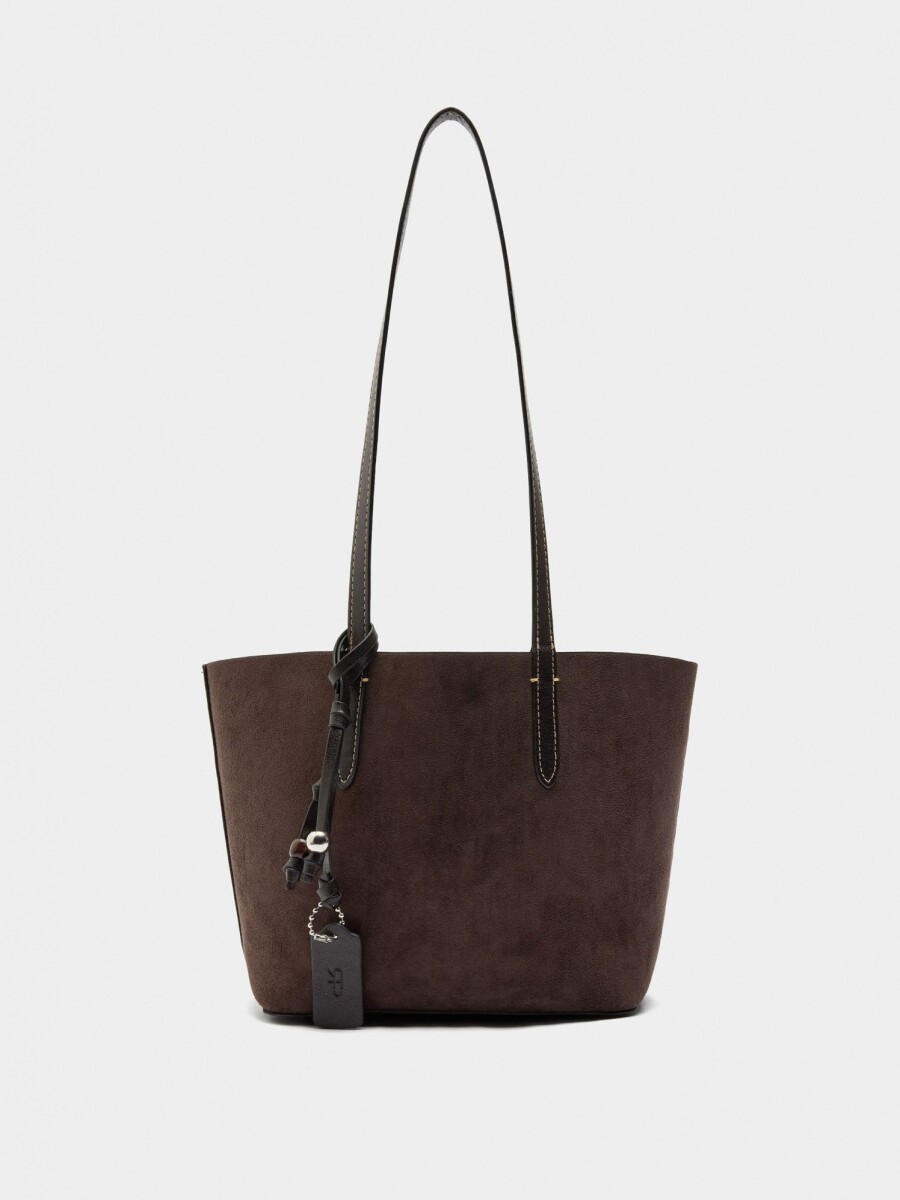 Bolso Shopper Reversible Con Bolsa Extraíble M burdeos
