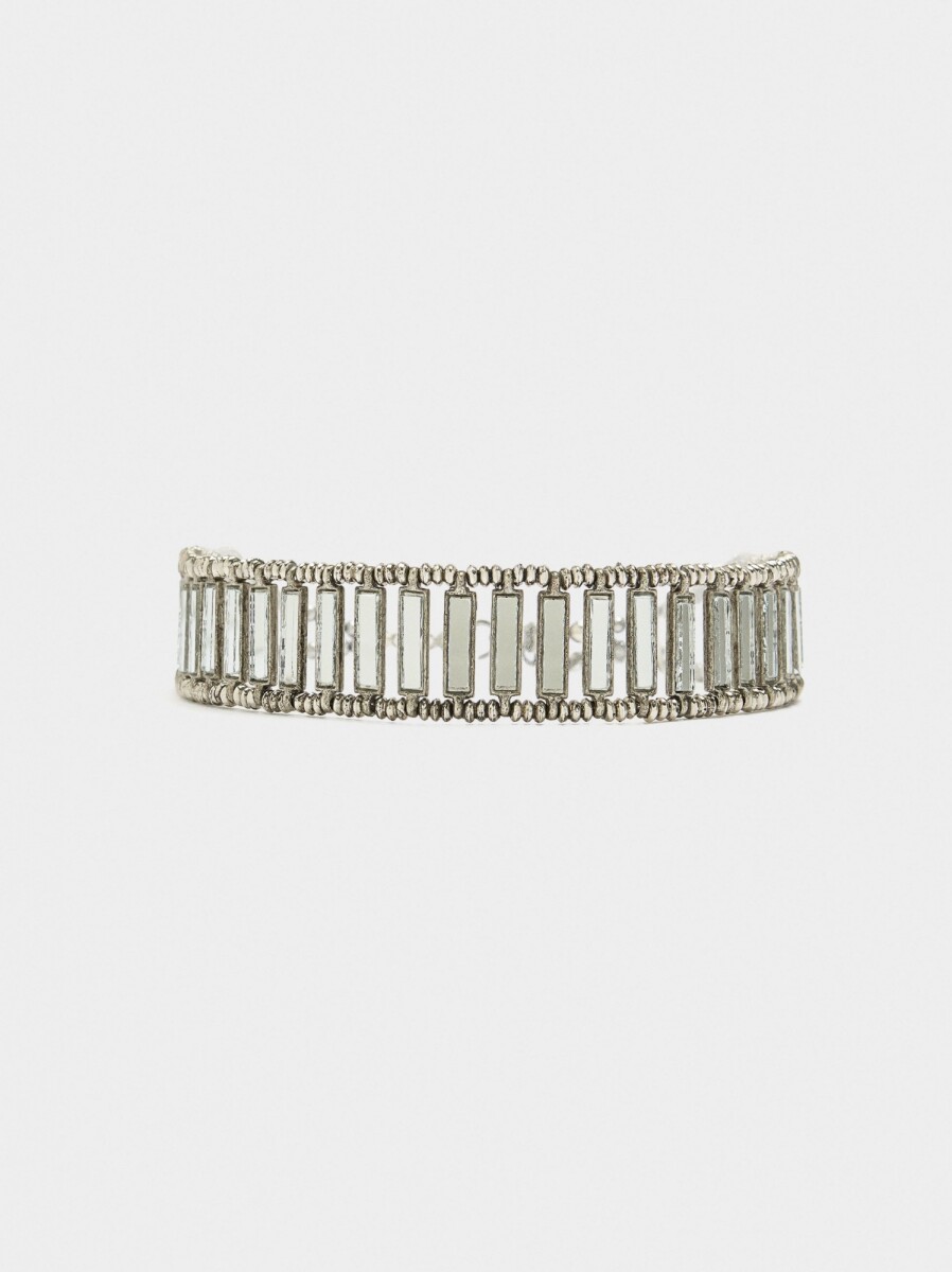 Choker De Barras Espejo - plateado 