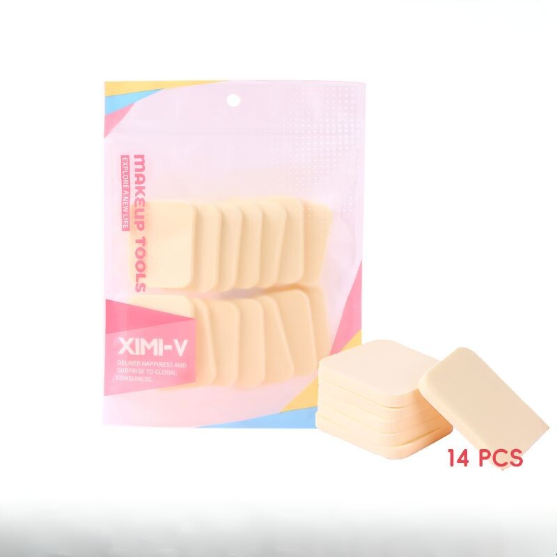 Pack Esponjitas De Maquillaje Cuadradas - 14 Uni - Amarillo Pack Esponjitas De Maquillaje Cuadradas - 14 Uni - Amarillo