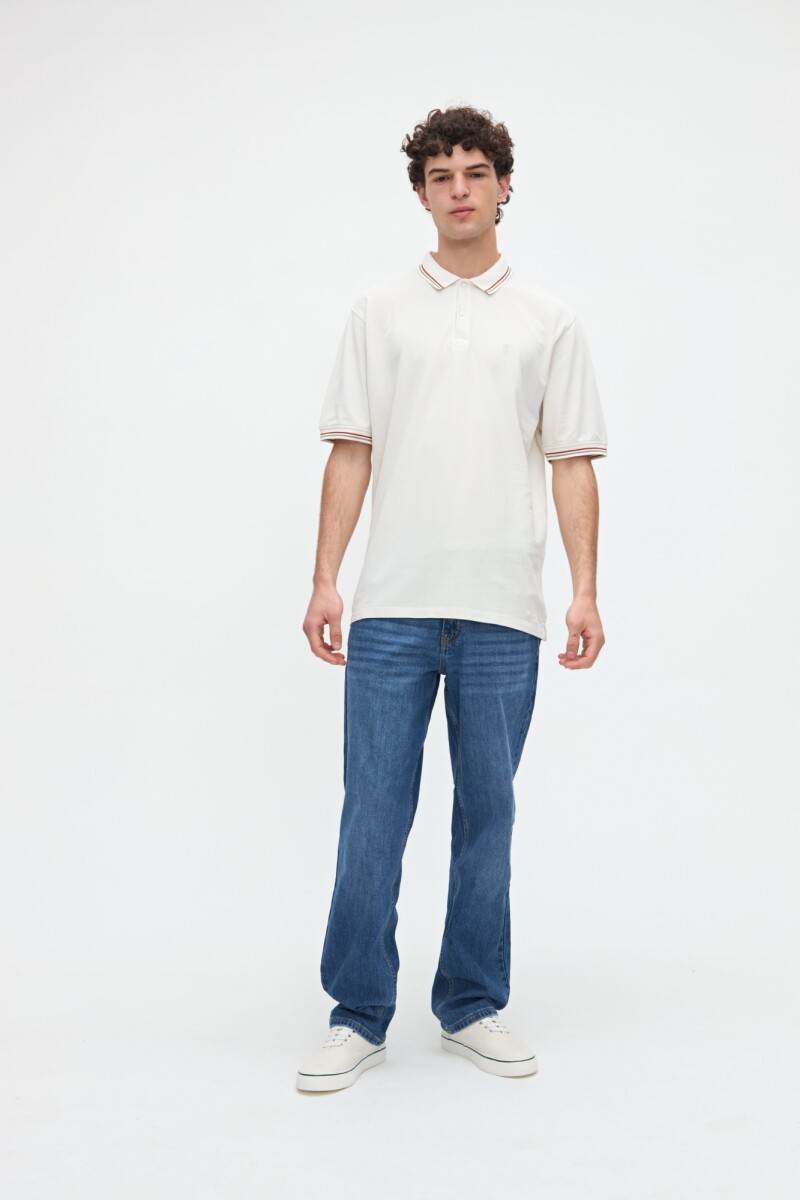 Remera polo Noa - Crudo 