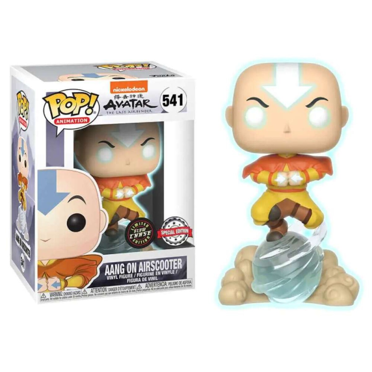 Aang On Airscooter Avatar The Last Airbender [Exclusivo · Glows in the Dark] - 541 