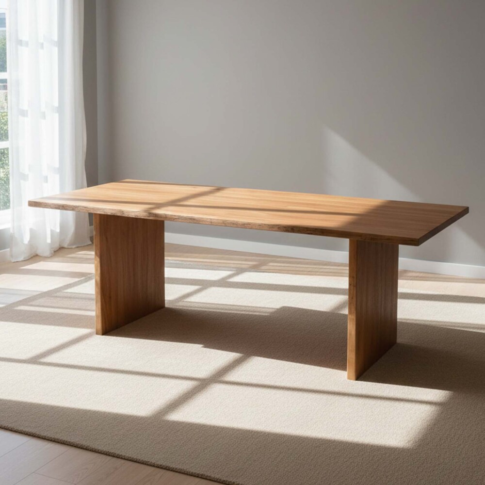 MESA DE COMEDOR MADERA NATURAL-BEIGE MINDI