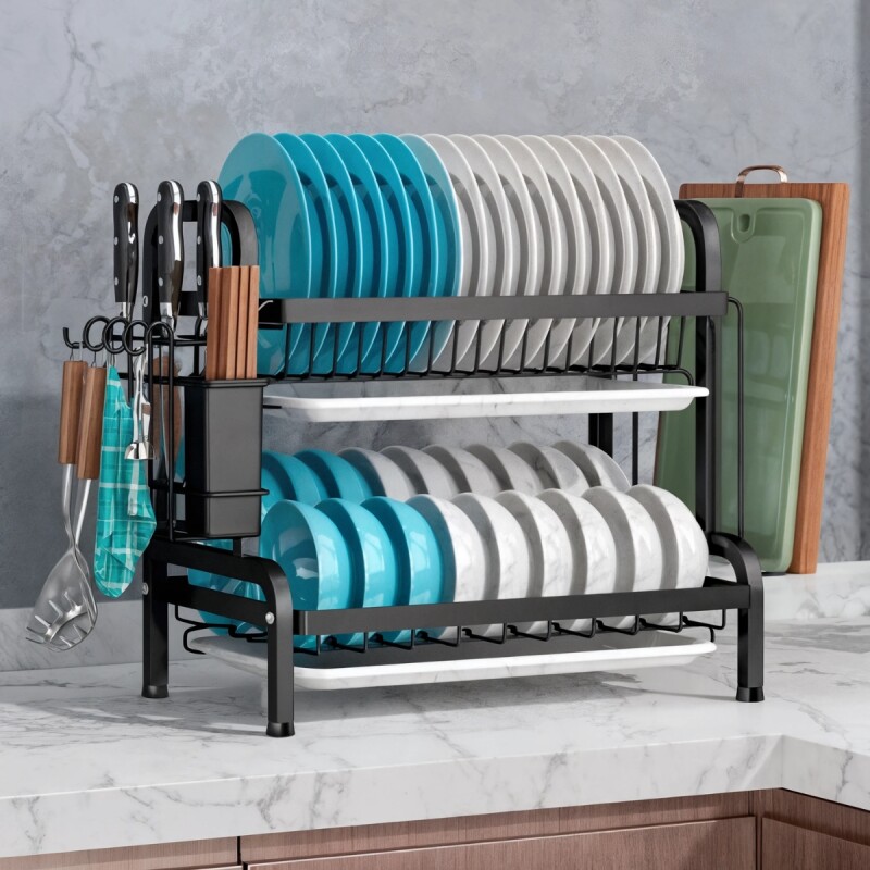 Escurridor doble NEGRO