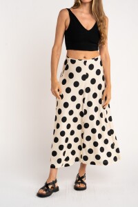 Falda Lunares Nácar