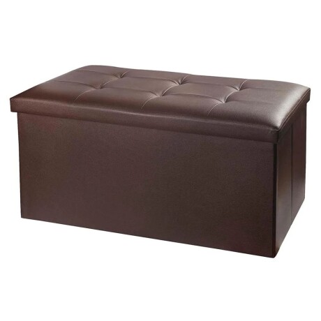 Puff Baul Houston Eco Cuero Chocolate