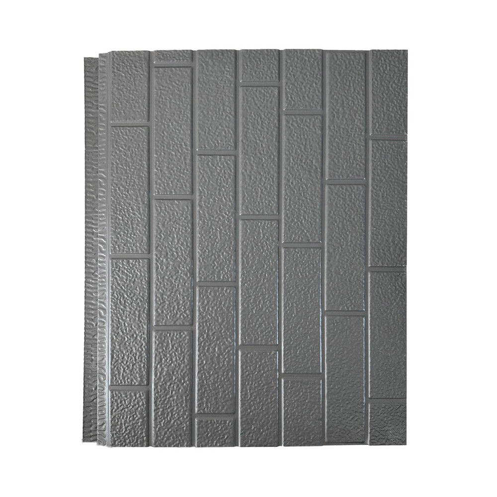 REVESTIMIENTO METAL SIDING MODELO GRIS LADRILLO ANTIGUO Revestimiento Metal Siding Modelo Gris Ladrillo Antiguo