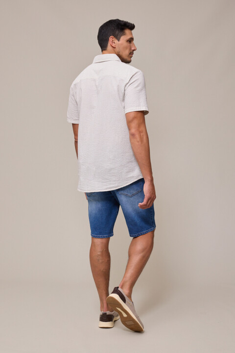 BERMUDA JEAN TIZINO POLANCO Azul Medio