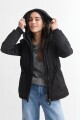 Campera con cierres NEGRO