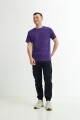 Remera cuello redondo MORADO