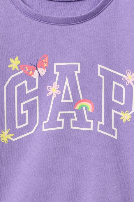 Remera Logo Gap Toddler Niña Wisteria Blossom