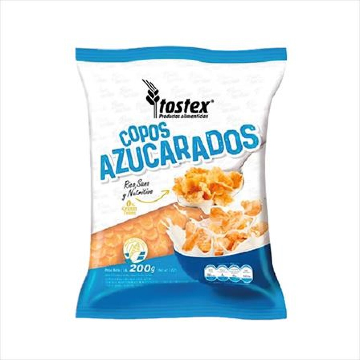 AL TOSTEX COPOS AZUCARADOS 200GR (AZUL) 