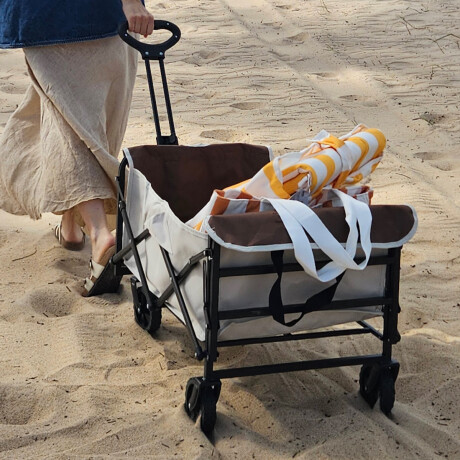 Carro plegable de carga multiuso 70x45x44cm Blanco