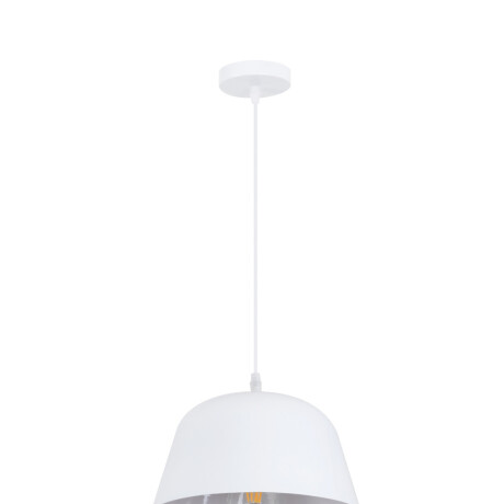 Colgante Para Techo En Madera Y Metal 17 Cm Blanco