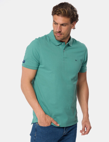 REMERA POLO LISA Verde Claro